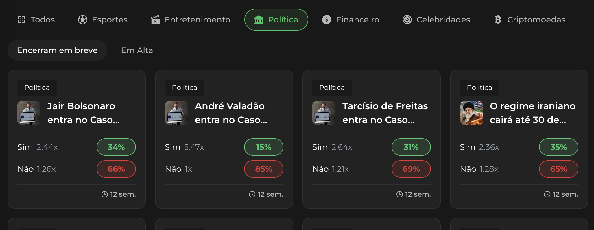 Palpite para stories